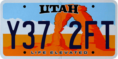 UT license plate Y372FT