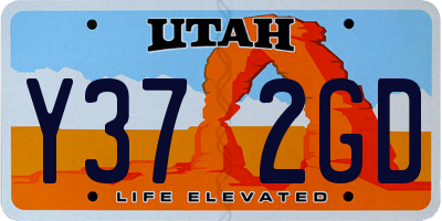UT license plate Y372GD