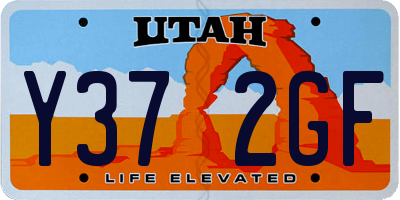 UT license plate Y372GF
