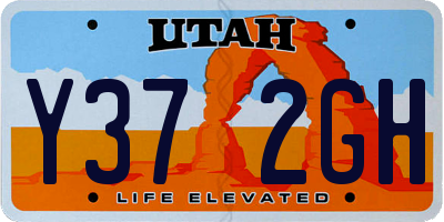 UT license plate Y372GH