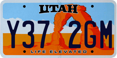 UT license plate Y372GM