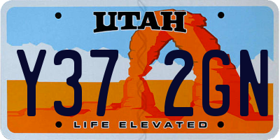 UT license plate Y372GN