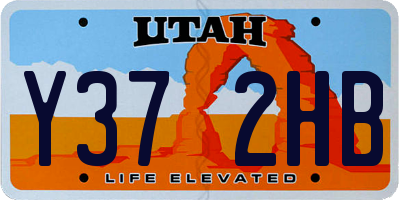 UT license plate Y372HB