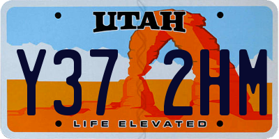 UT license plate Y372HM