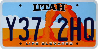 UT license plate Y372HQ