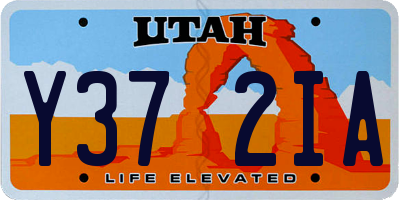 UT license plate Y372IA