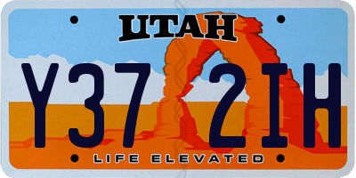 UT license plate Y372IH