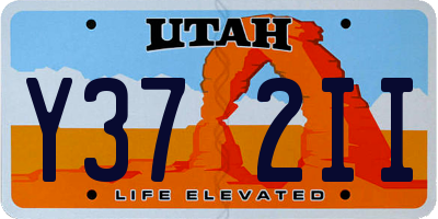 UT license plate Y372II