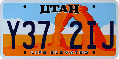 UT license plate Y372IJ