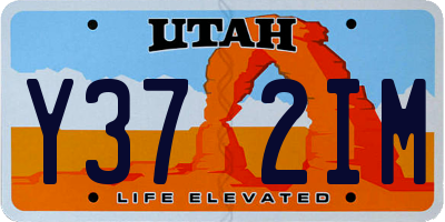 UT license plate Y372IM