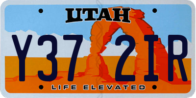 UT license plate Y372IR
