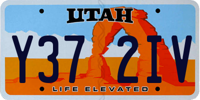 UT license plate Y372IV
