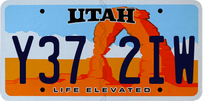 UT license plate Y372IW