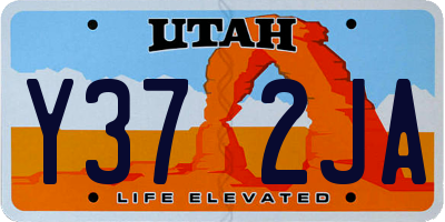 UT license plate Y372JA