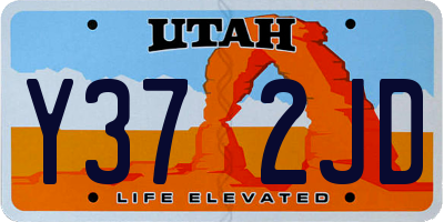 UT license plate Y372JD