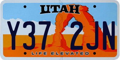 UT license plate Y372JN