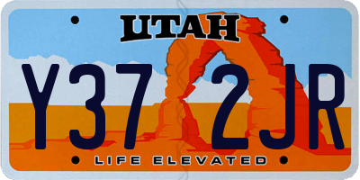UT license plate Y372JR