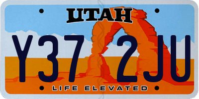 UT license plate Y372JU