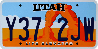 UT license plate Y372JW