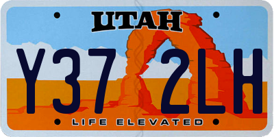 UT license plate Y372LH