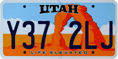 UT license plate Y372LJ