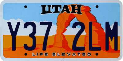 UT license plate Y372LM