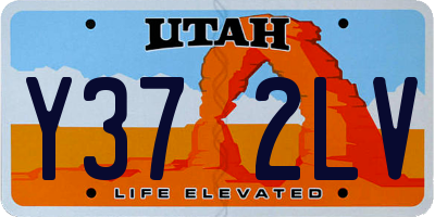 UT license plate Y372LV