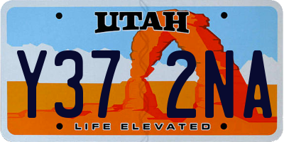 UT license plate Y372NA