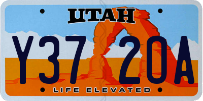 UT license plate Y372OA