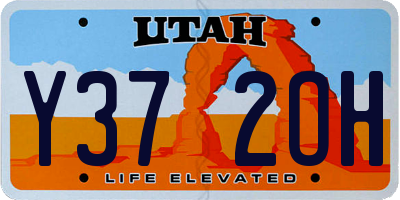 UT license plate Y372OH