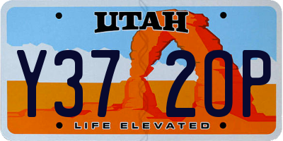 UT license plate Y372OP