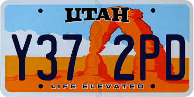 UT license plate Y372PD