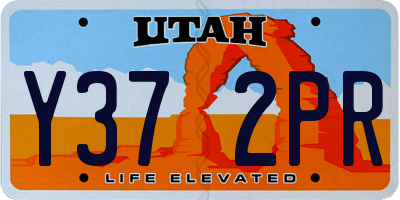 UT license plate Y372PR