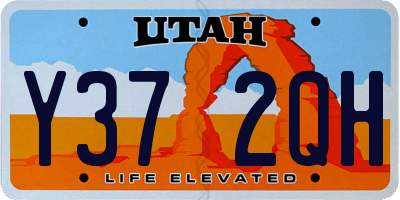 UT license plate Y372QH