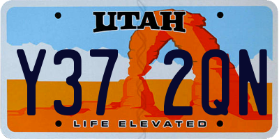 UT license plate Y372QN