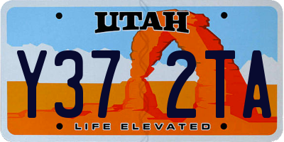 UT license plate Y372TA