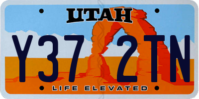 UT license plate Y372TN