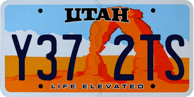 UT license plate Y372TS