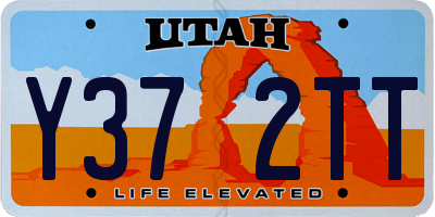 UT license plate Y372TT