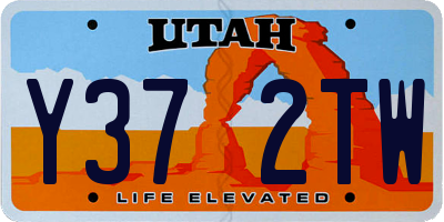 UT license plate Y372TW
