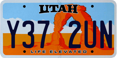 UT license plate Y372UN