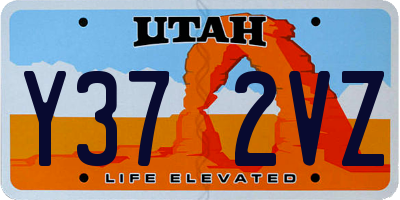 UT license plate Y372VZ