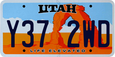 UT license plate Y372WD
