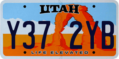 UT license plate Y372YB