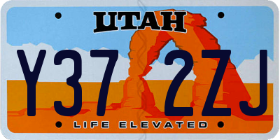 UT license plate Y372ZJ