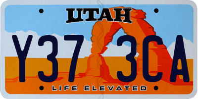 UT license plate Y373CA