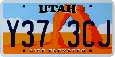 UT license plate Y373CJ