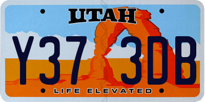 UT license plate Y373DB