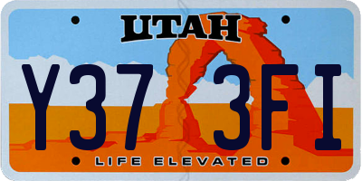 UT license plate Y373FI