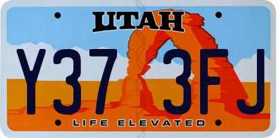 UT license plate Y373FJ